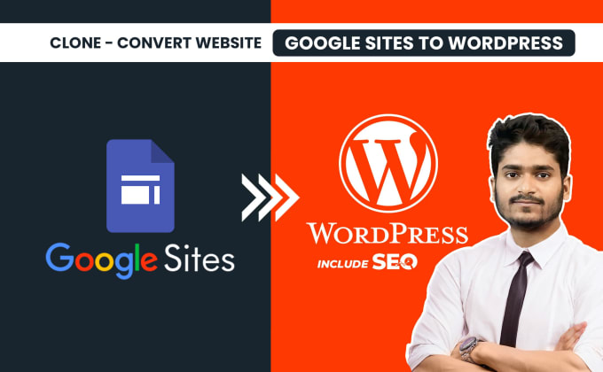 Gig Preview - Do google sites to wordpress conversion with elementor