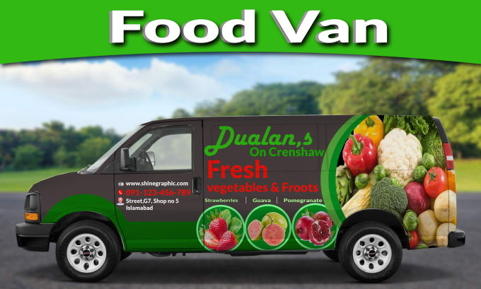 Gig Preview - Design exclusive food truck wrap, food trailer wrap, food van wrap