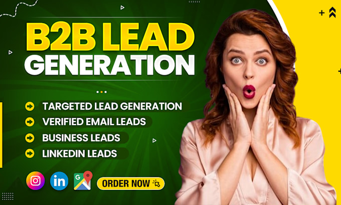 Bestseller - do targeted b2b lead generation, email address list building by using linkedin