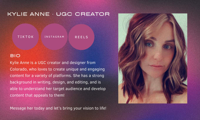 Gig Preview - Create ugc generated content for tiktok or reels