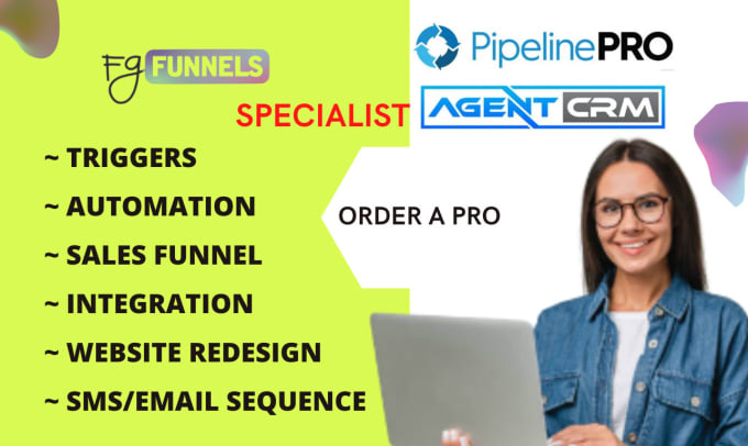 Gig Preview - Do pipelinepro sales funnel, agent crm, twilo rei reply automation