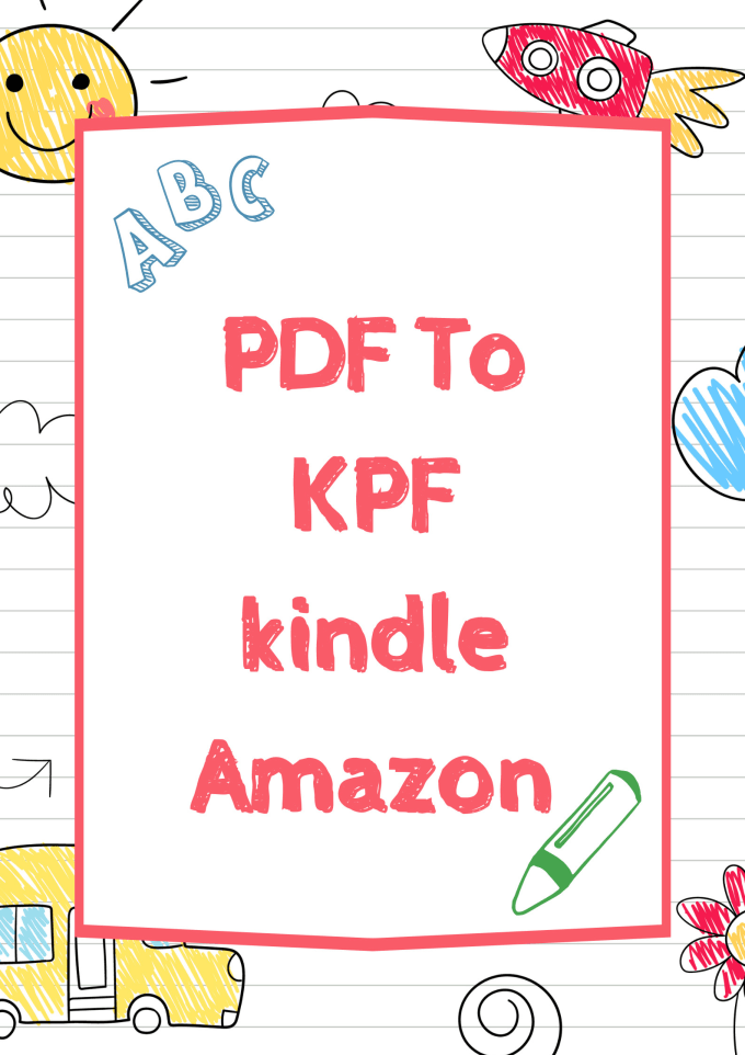 Gig Preview - Convert PDF to kpf ebook kindle amazon kdp