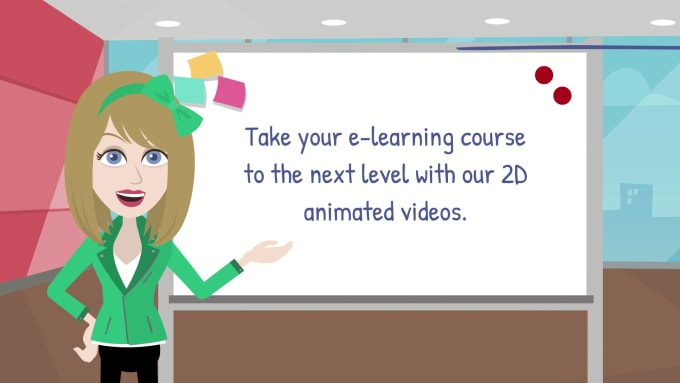 Gig Preview - Create a 2d animated video for an elearning course