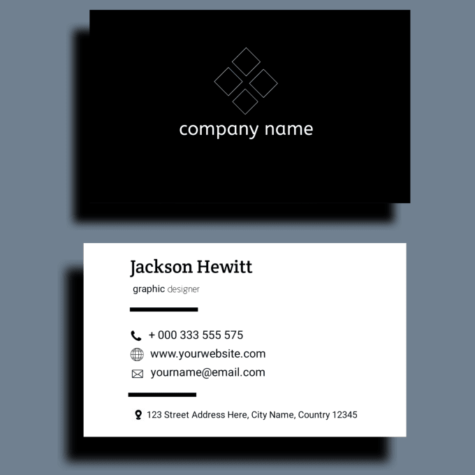 Gig Preview - Creative business card design for your professional branding