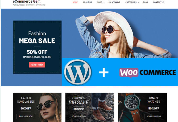 Gig Preview - Create wordpress ecommerce website