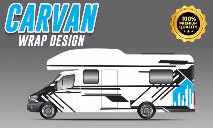 Gig Preview - Design camper or caravan wrap, trailer wrap, food truck wrap designs