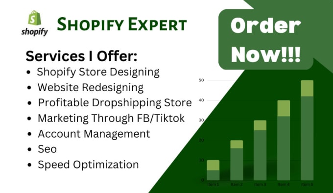 Gig Preview - Create a professional and profitable shopify dropshipping store