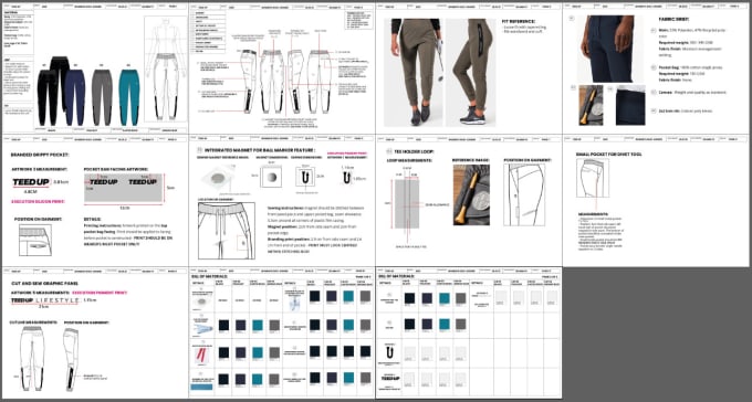 Gig Preview - Do fashion design flat sketch tech pack for clothing brand