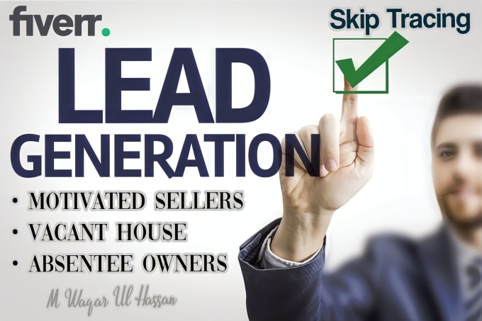 Gig Preview - Provide real estate lead generation with skip tracing cash buyers motived seller