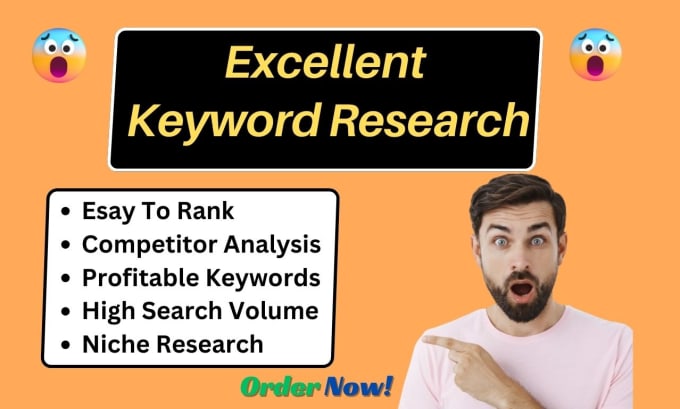 Gig Preview - Do SEO excellent keyword research for boost your ranking