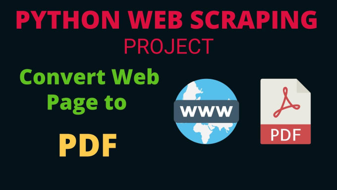 Gig Preview - Do web scraping, image to pdf, and data collection  using python