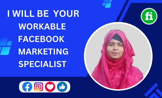 Gig Preview - Be your workable facebook marketing specialist