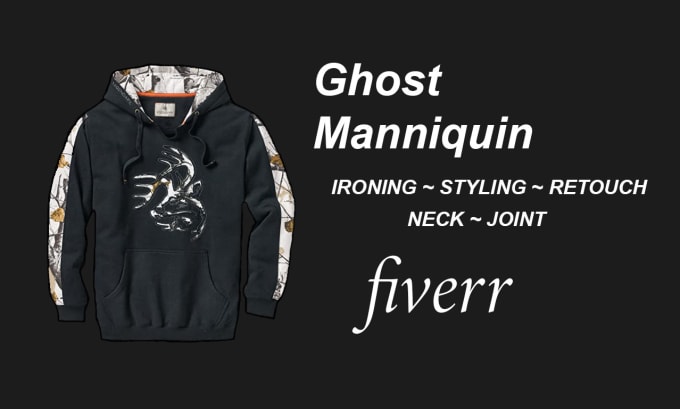 Gig Preview - Do photography ghost mannequin or neck joint editing for apparel in photoshop