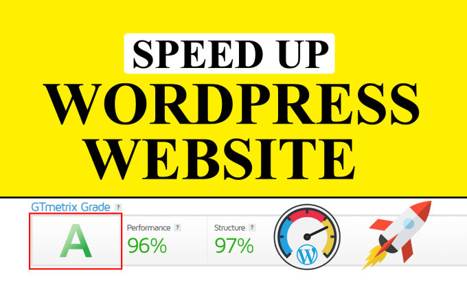 Gig Preview - Do wordpress speed optimization in google page speed wp rocket within 24 hours