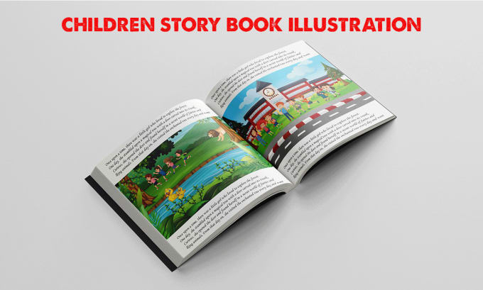 Gig Preview - Children story book illustration and kids book cover design