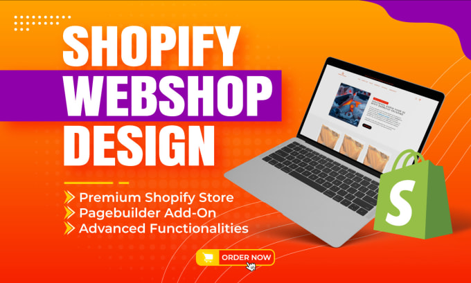 Gig Preview - Make a stunning shopify webshop for your business