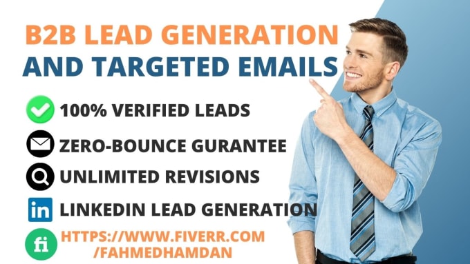 Gig Preview - Provide b2b lead generation for any industry