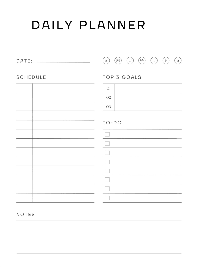 Gig Preview - Design  daily , weekly , monthly , and yearly planner