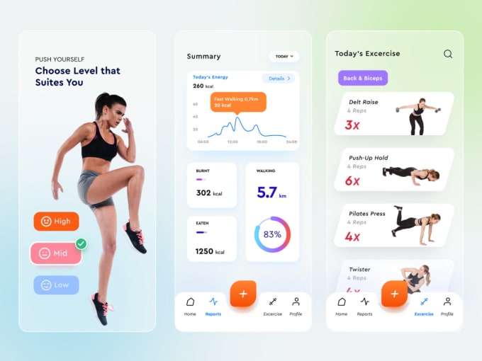 Gig Preview - Develop fitness app, health app, gym app, weight loss app, workout app