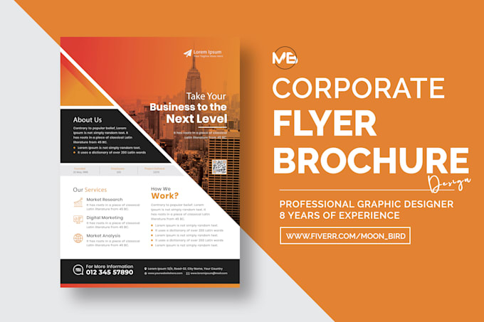 Gig Preview - Design marketing flyer, business flyer, corporate brochure, postcard or leaflet