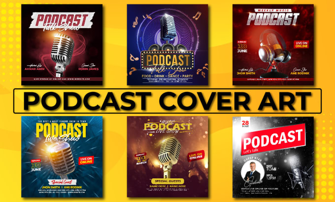 Gig Preview - Design any kind of podcast cover art you want