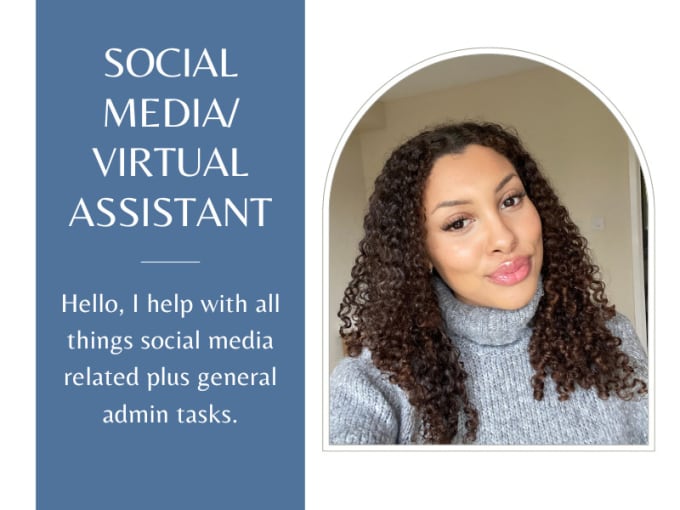 Gig Preview - Be your virtual assistant for social media