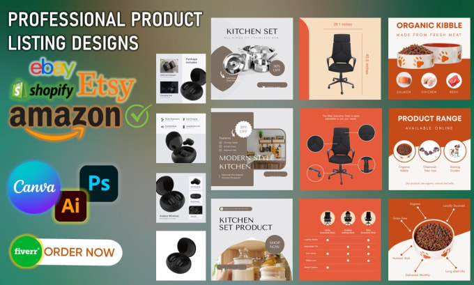 Gig Preview - Design product images for amazon, ebay, shopify listings