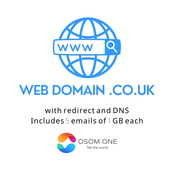 Gig Preview - Register or transfer a dot co uk domain with 5 gb emails