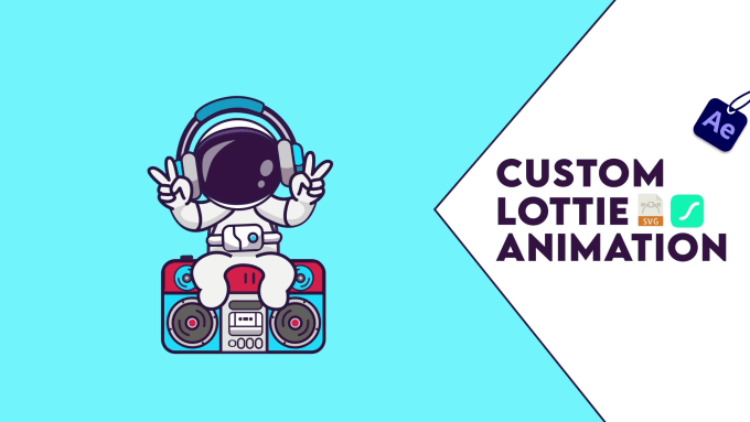 Gig Preview - Create custom lottie and svg animation for your website or app