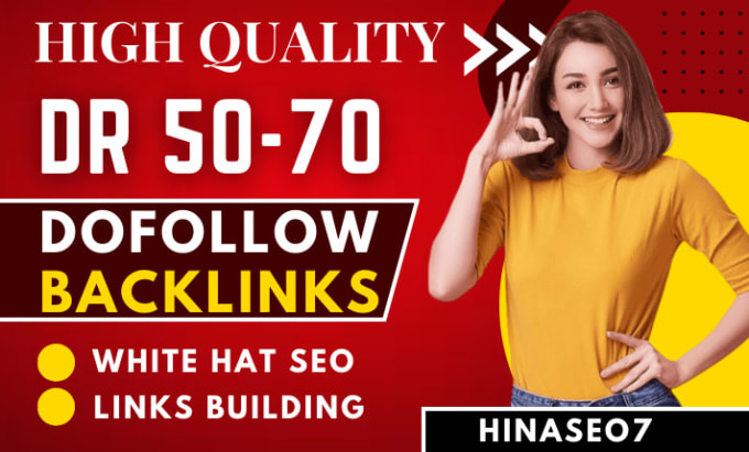 Gig Preview - Make manual dofollow backlinks SEO high DR 60