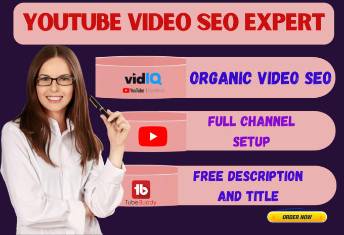 Gig Preview - Do youtube video SEO, organic promotion, and manage your channel