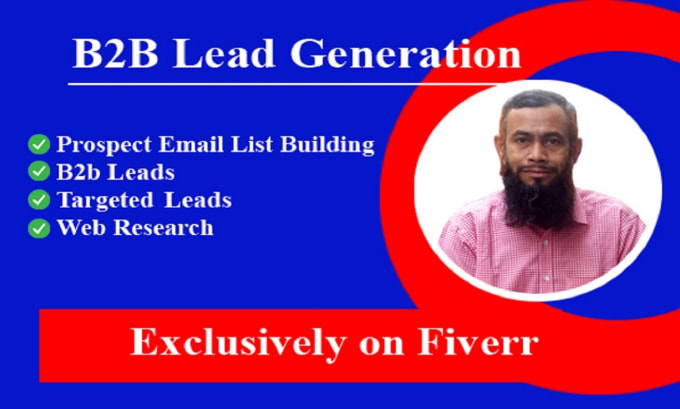 Gig Preview - Do b2b lead generation and prospect email addresses by using linkedin