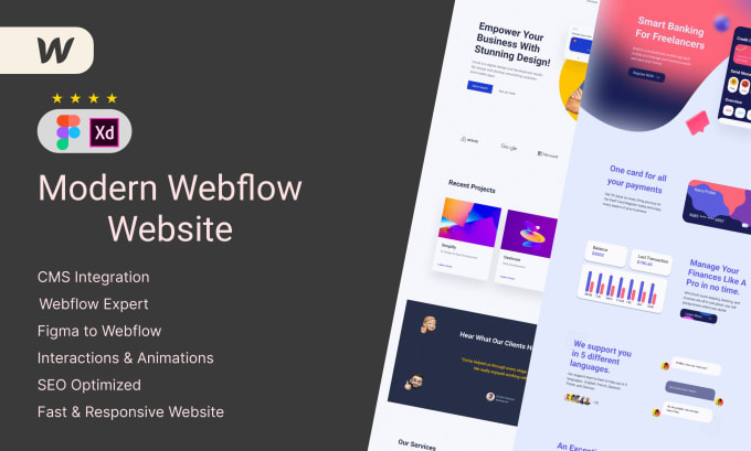 Bestseller - do figma to webflow conversion and make a webflow website design