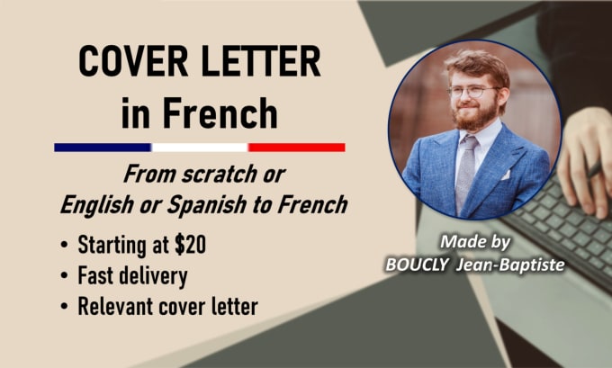 Gig Preview - Write your cover letter in french