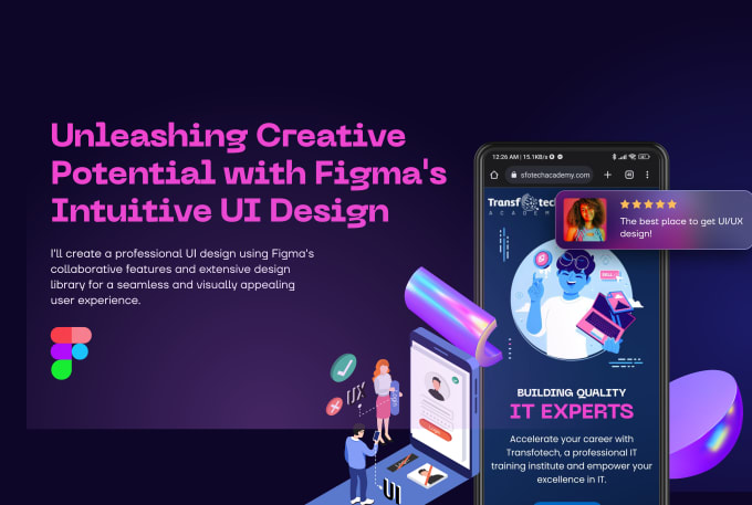 Gig Preview - Create a professional custom UI design with figma