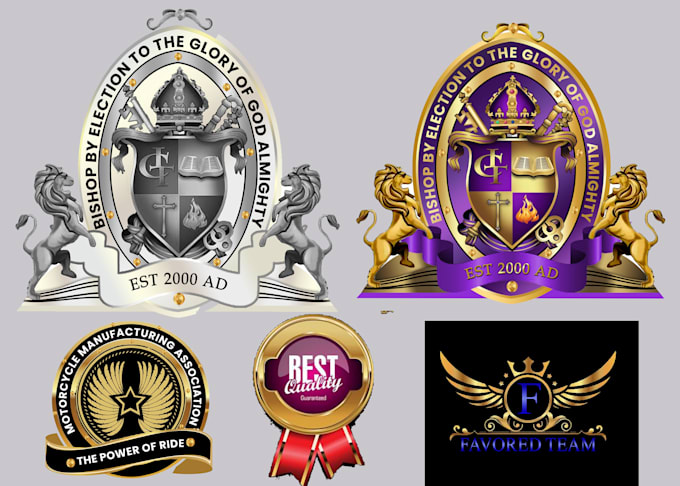 Gig Preview - Design classic logo, bishop seal, church seal, branding etc