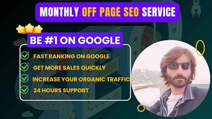 Gig Preview - Do monthly off page SEO service to boost your website ranking