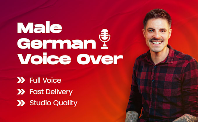 Bestseller - produce a male german voice over in a full voice