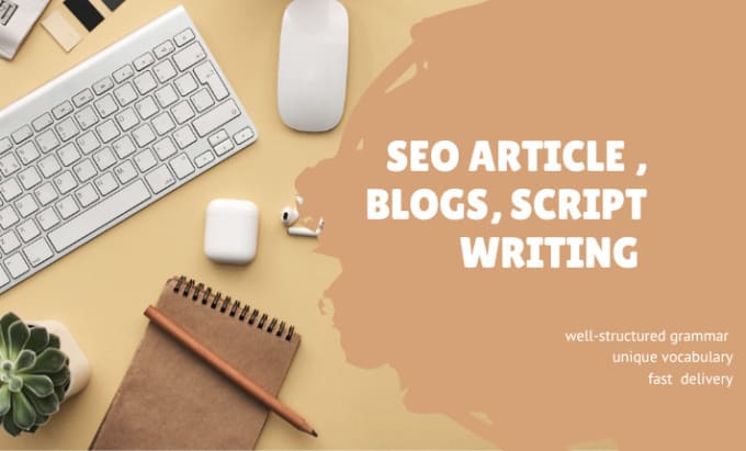 Gig Preview - Do SEO article writing, website content, or script writing