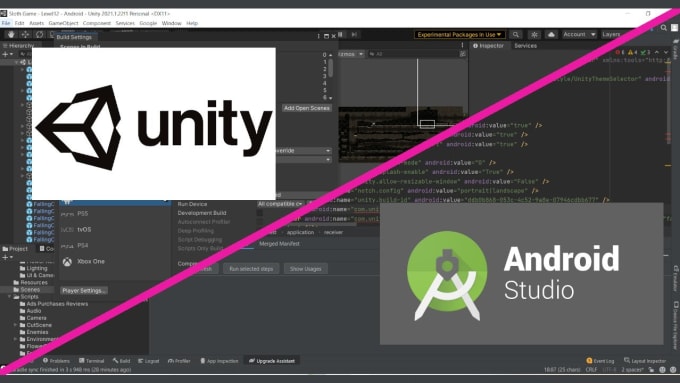 Gig Preview - Fix unity, android studio, html5 build errors crashes bugs and ads