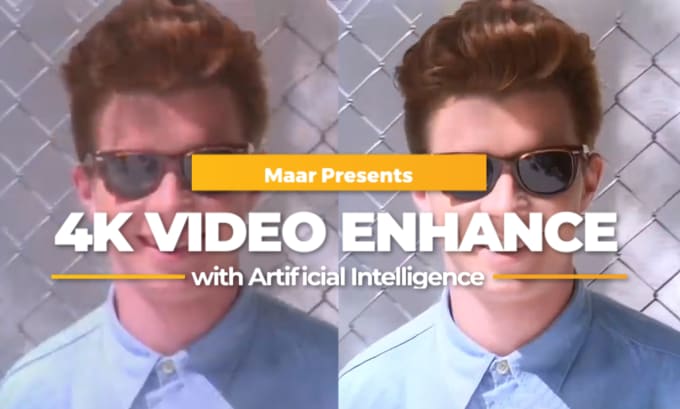 Gig Preview - Enhance and upscale your video to 4k resolution using ai