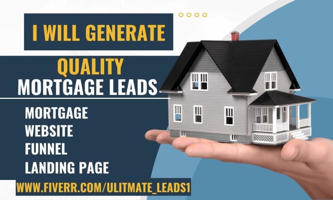 Gig Preview - Generate mortgage leads design mortgage landing page mortgage website