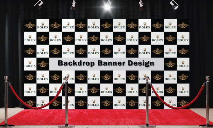 Gig Preview - Create an outstanding event backdrop design, step and repeat, red carpet, expo b