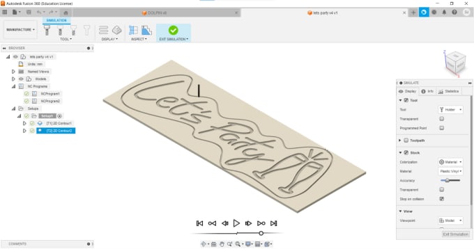 Gig Preview - Do any 3 axis cnc router machine programming with fusion 360