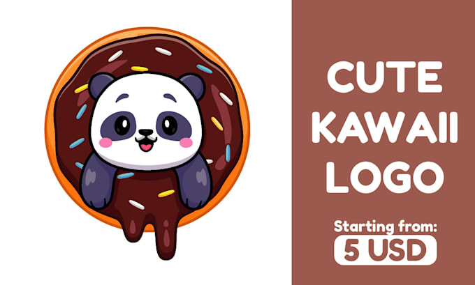 Gig Preview - Design a cute kawaii, chibi mascot logo for your business