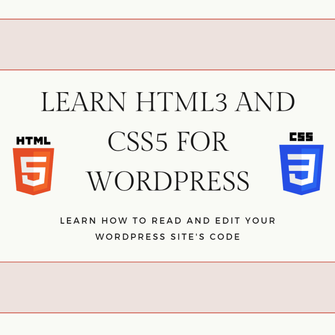 Gig Preview - Teach HTML and CSS for your wordpress website or blog