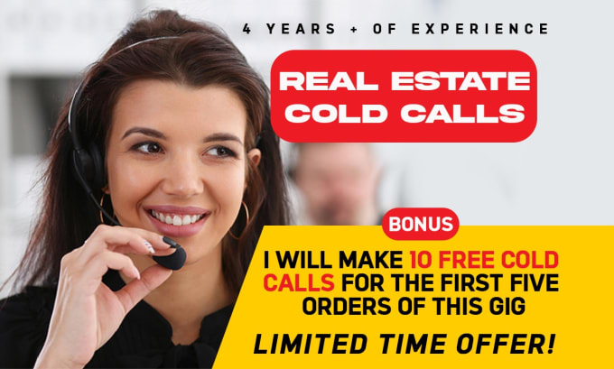 Gig Preview - Be your express real estate cold caller and set appointments