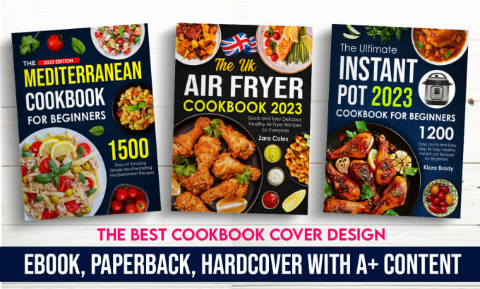 Gig Preview - High quality cookbook kindle cover and paperback cover