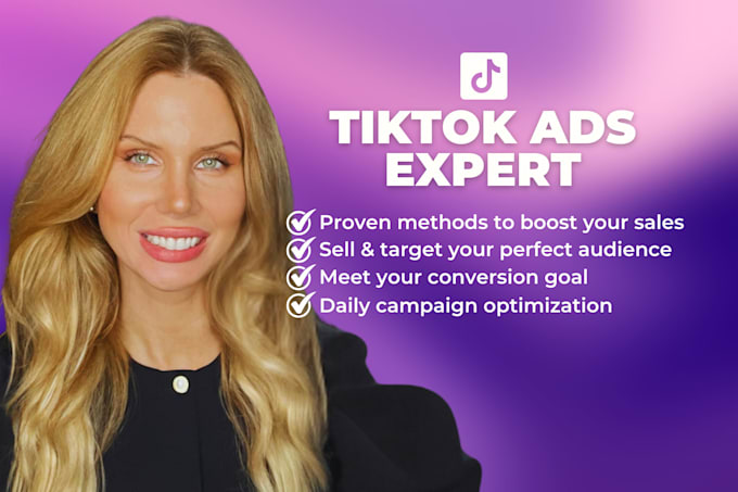 Gig Preview - Create your tiktok ad campaign