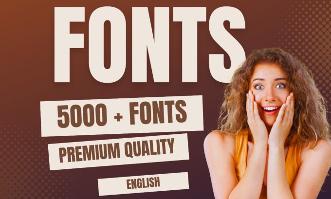 Gig Preview - Grant you 5,000 plus pro next level font pack